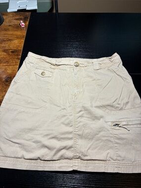 croft & barrow Cream Utility Mini Skort